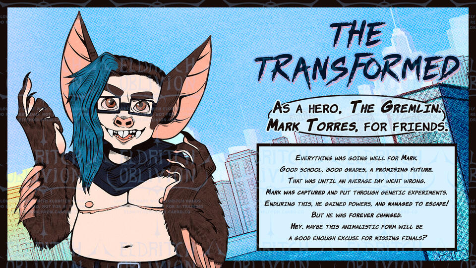 Promotional Art Commission Work for MalyNym's Mini Series Monthly Masks: The Outcasts