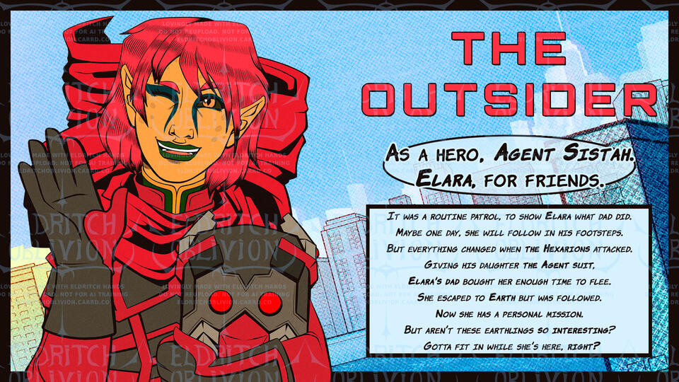 Promotional Art Commission Work for MalyNym's Mini Series Monthly Masks: The Outcasts