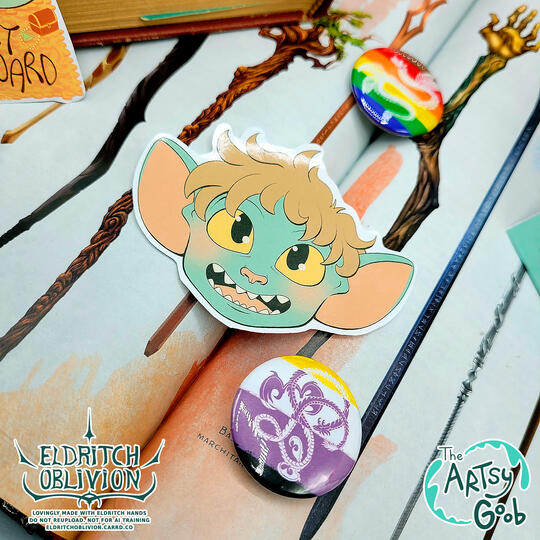 Merchandising Photography Promotion for Eldritch Oblivion's Old Brand (The Artsy Goob)