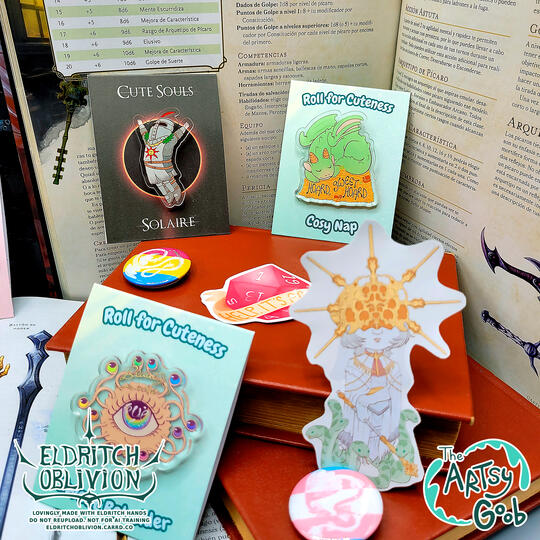 Merchandising Photography Promotion for Eldritch Oblivion's Old Brand (The Artsy Goob)