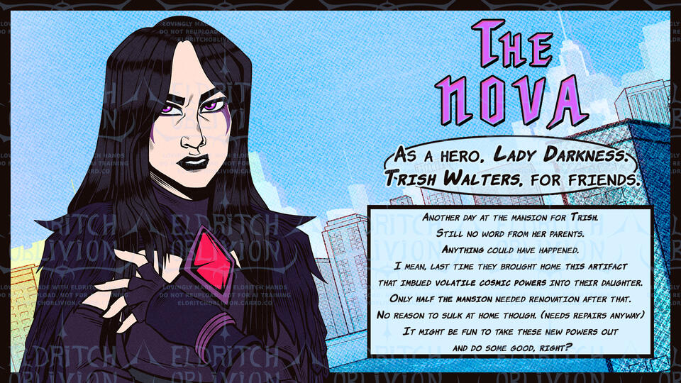 Promotional Art Commission Work for MalyNym's Mini Series Monthly Masks: The Outcasts