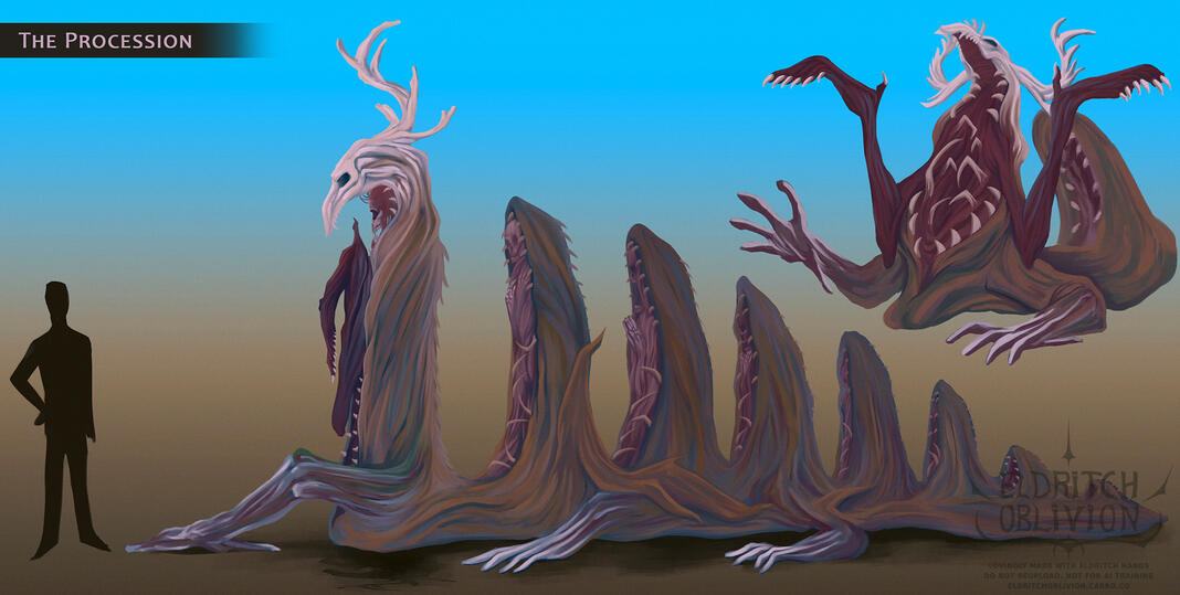 The Procession Monster Concept Art